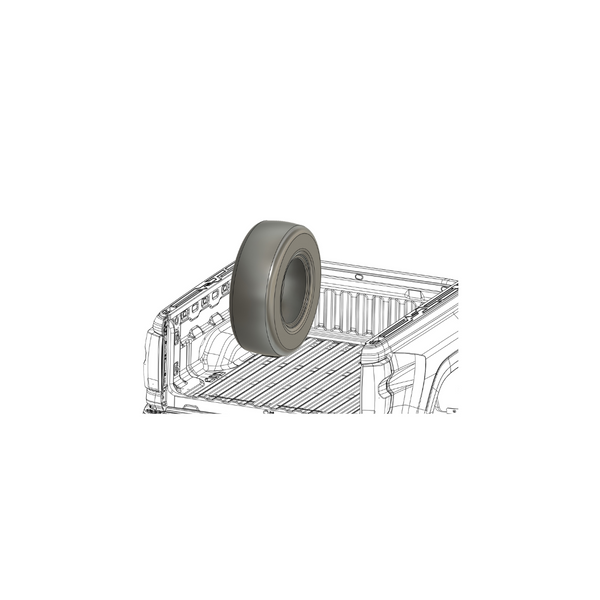 589Fab Bed-Mounted Spare Tire Carrier | 2023+ Colorado / Canyon - Colorado & Canyon Enthusiasts
