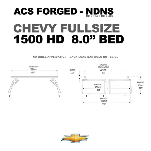 Leitner Active Cargo System - FORGED NO DRILL - Chevrolet