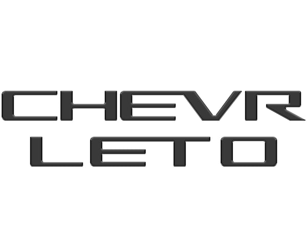 Tailgate Letter Inserts Fits 2023-2026 Chevrolet Colorado - Colorado & Canyon Enthusiasts