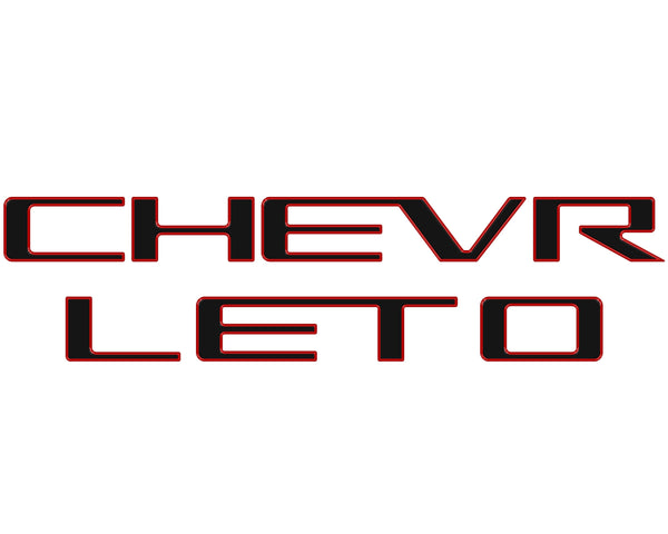 Tailgate Letter Inserts Fits 2023-2026 Chevrolet Colorado - Colorado & Canyon Enthusiasts