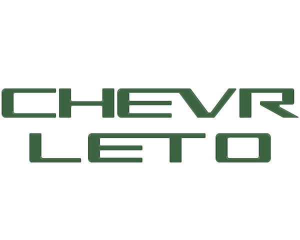 Tailgate Letter Inserts Fits 2023-2026 Chevrolet Colorado - Colorado & Canyon Enthusiasts