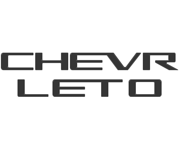 Tailgate Letter Inserts Fits 2023-2026 Chevrolet Colorado - Colorado & Canyon Enthusiasts