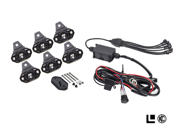 Leitner / KC HiLiTES 339 C-Series RGB LED Rock Light Kit with ACS Brackets
