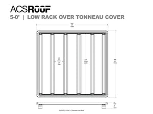 Leitner ACS ROOF | Over Truck Bed Low Platform Rack for TONNEAU Covers