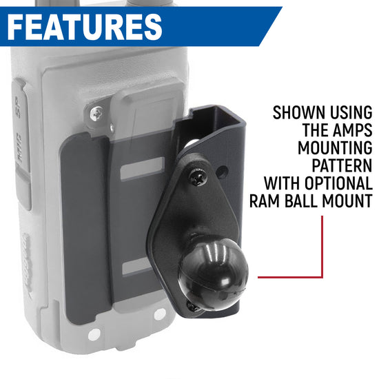 Rugged Radios Radio Mount for Handheld Radios - Colorado & Canyon Enthusiasts