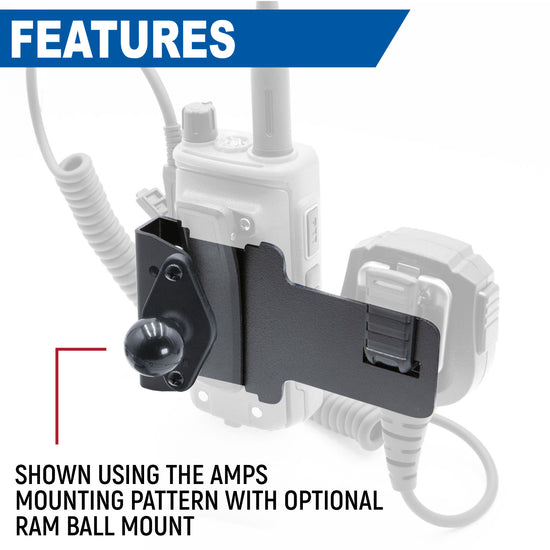 Rugged Radios Radio and Speaker Mic Mount for Handheld Radios - Colorado & Canyon Enthusiasts