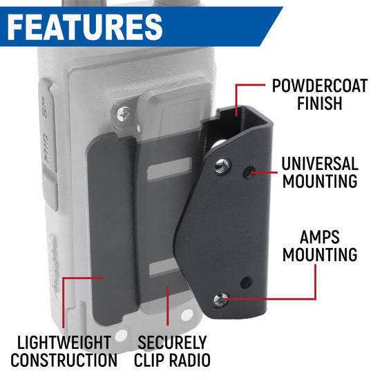 Rugged Radios Radio Mount for Handheld Radios - Colorado & Canyon Enthusiasts