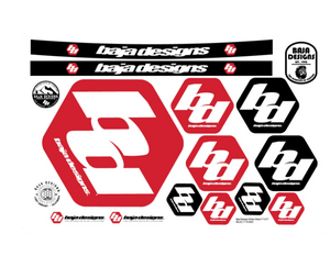 Baja Designs Sticker Sheet - Universal - Colorado & Canyon Enthusiasts