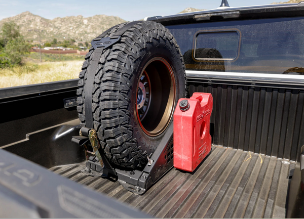 DV8 | Truck Bed Universal Tire Carrier & Accessory Mount - Colorado & Canyon Enthusiasts