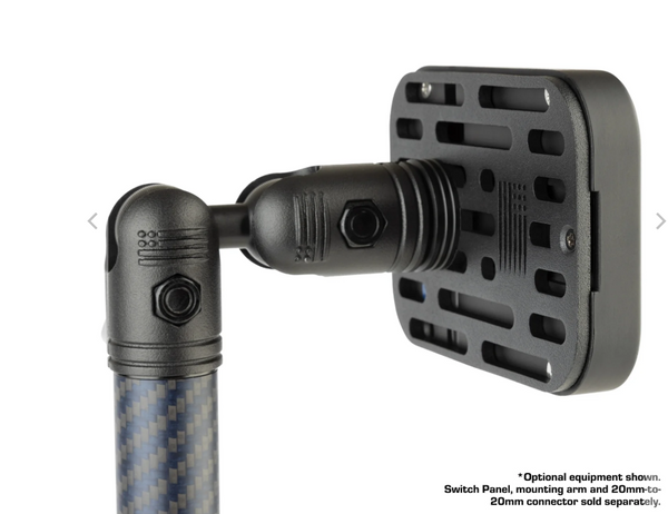 Auxbeam 6 Gang Switch Panel Mount with 20mm Connector Nubby Edition