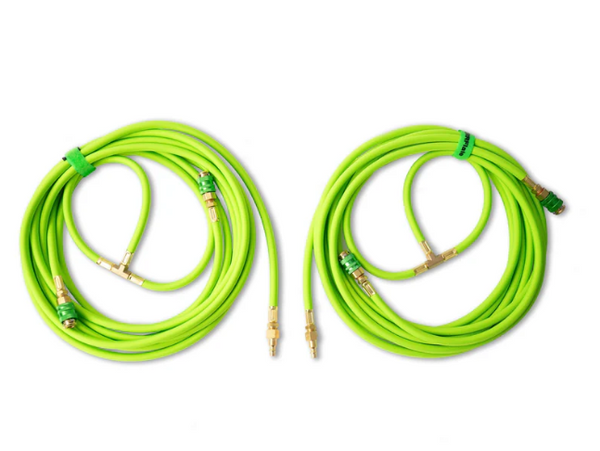 MORRFlate Braided Air Hub Quad 125 Hoses (4 Tire, 125" wheelbase)
