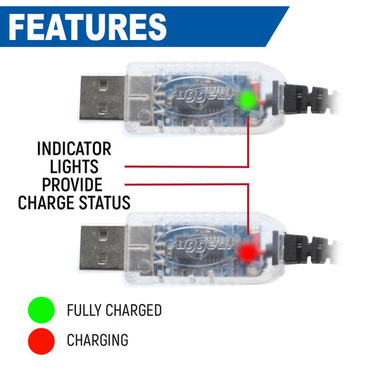 Rugged Radios USB Charging Cable for R1 / V3 / GMR2 / GMR2 PLUS Handheld Radios - Colorado & Canyon Enthusiasts