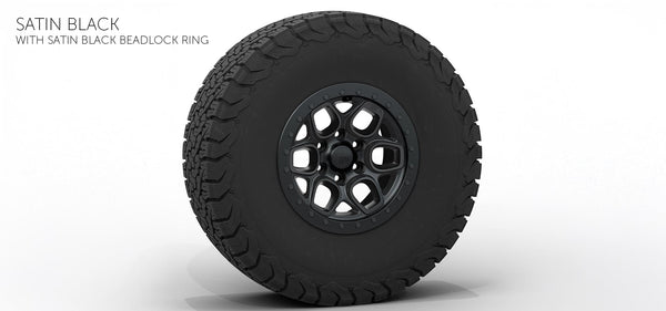 AEV Crestone DualSport | Satin Black | 6x5.5 | +12mm | 17x8