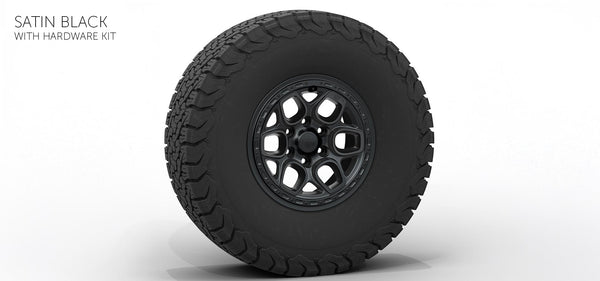 AEV Crestone DualSport | Satin Black | 6x5.5 | +12mm | 17x8