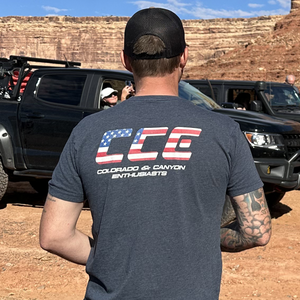 CCE T-Shirt Flag "Colorado & Canyon Enthusiasts" - Colorado & Canyon Enthusiasts