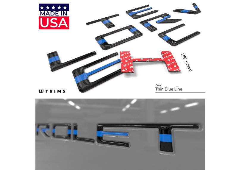 2023 Colorado | Chevrolet Tailgate Lettering | 3-D Urethane | Chrome