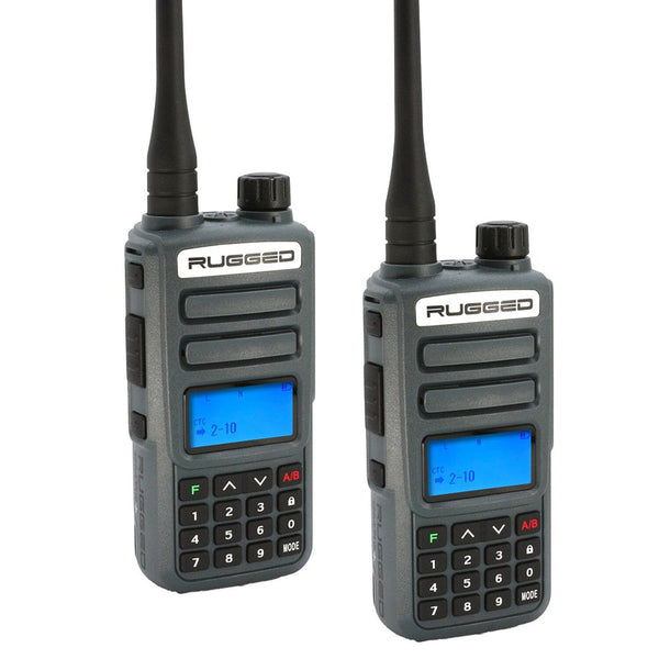 Rugged Radios GMR2 PLUS GMRS and FRS Two Way Handheld Radios | 2 PACK