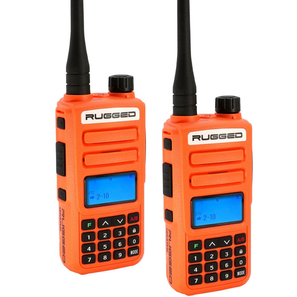 Rugged Radios GMR2 PLUS GMRS and FRS Two Way Handheld Radios | 2 PACK