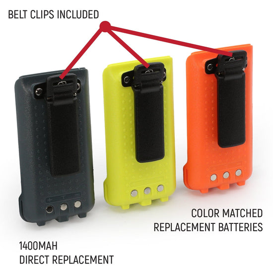 Rugged Radios GMR2 Replacement Battery w/ 12v Charge Port and Belt Clip - Colorado & Canyon Enthusiasts