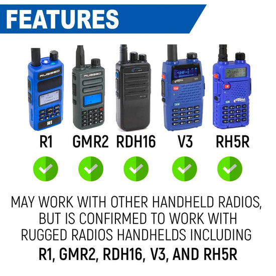 Rugged Radios Radio Mount for Handheld Radios - Colorado & Canyon Enthusiasts