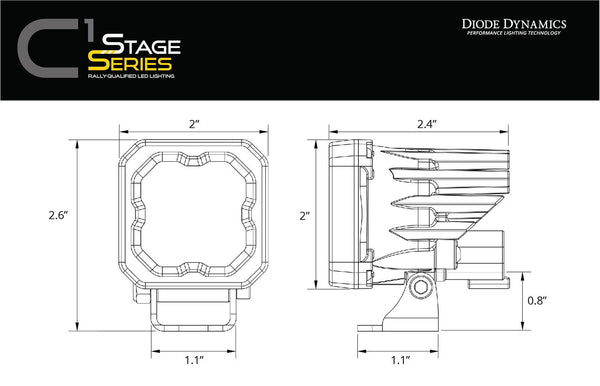 Diode Dynamics SSC1 LED Fog Light Kit | 2023+ Colorado (Exc. ZR2) - Colorado & Canyon Enthusiasts