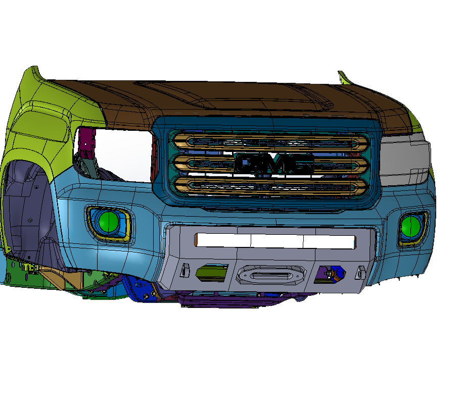 Chassis Unlimited Prolite Front Winch Bumper 1520 Canyon Colorado