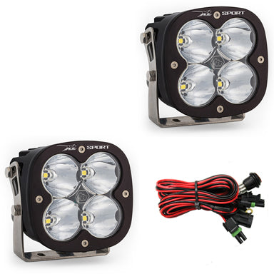 Baja Designs Squadron Sport Amber LED Driving/Combo Lights With Mount Bracket – Pair (557813)