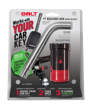 Bolt 5/8" Receiver Lock - Uses Factory Key - Colorado & Canyon Enthusiasts