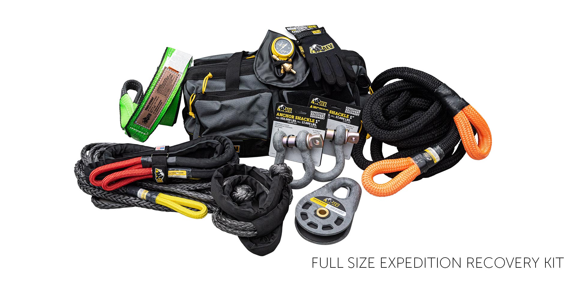off-road recovery gear AEV Full-Size Expedition Recovery Kit