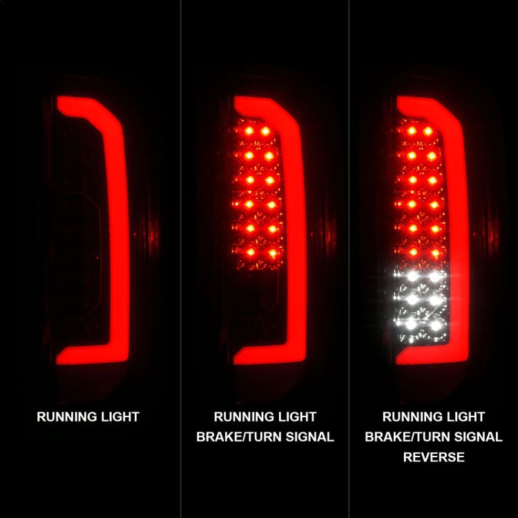 Anzo Full LED Tail Lights - Black Housing/Smoke Lens | 15-22 Chevrolet Colorado