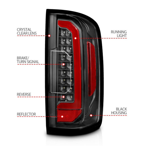 Anzo Full LED Tail Lights - Black Housing/Clear Lens | 15-22 Chevrolet Colorado - Colorado & Canyon Enthusiasts