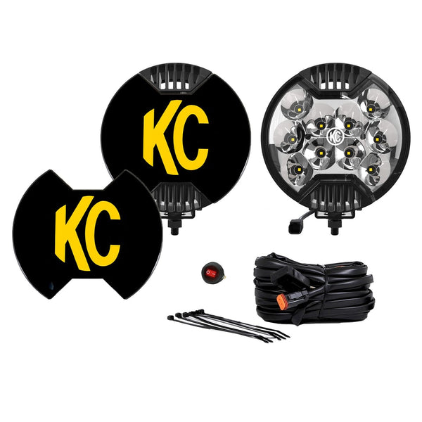 KC Hilites 6" Slimlite LED - 2-Light system - 50W Spot Beam - Colorado & Canyon Enthusiasts